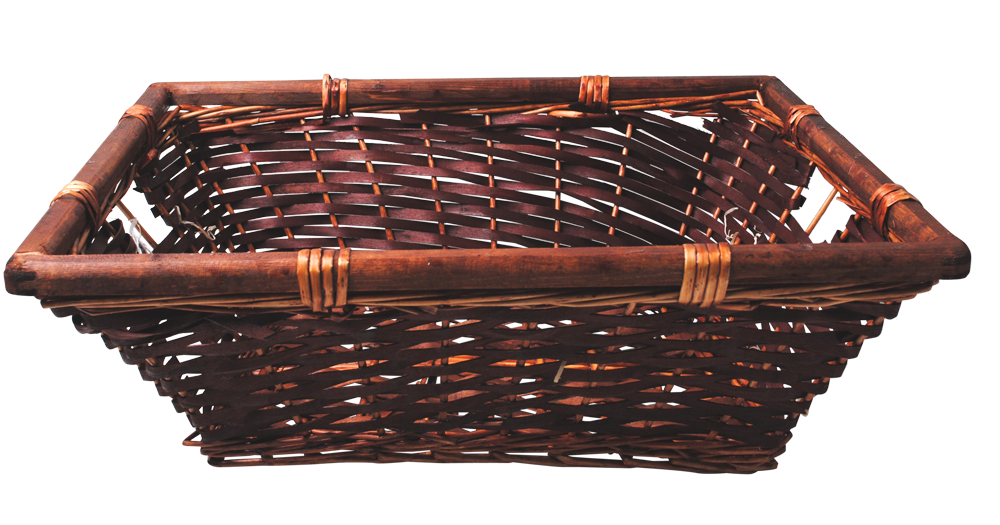 BASKET REC WOOD RIM 48X36CM X20(436031)